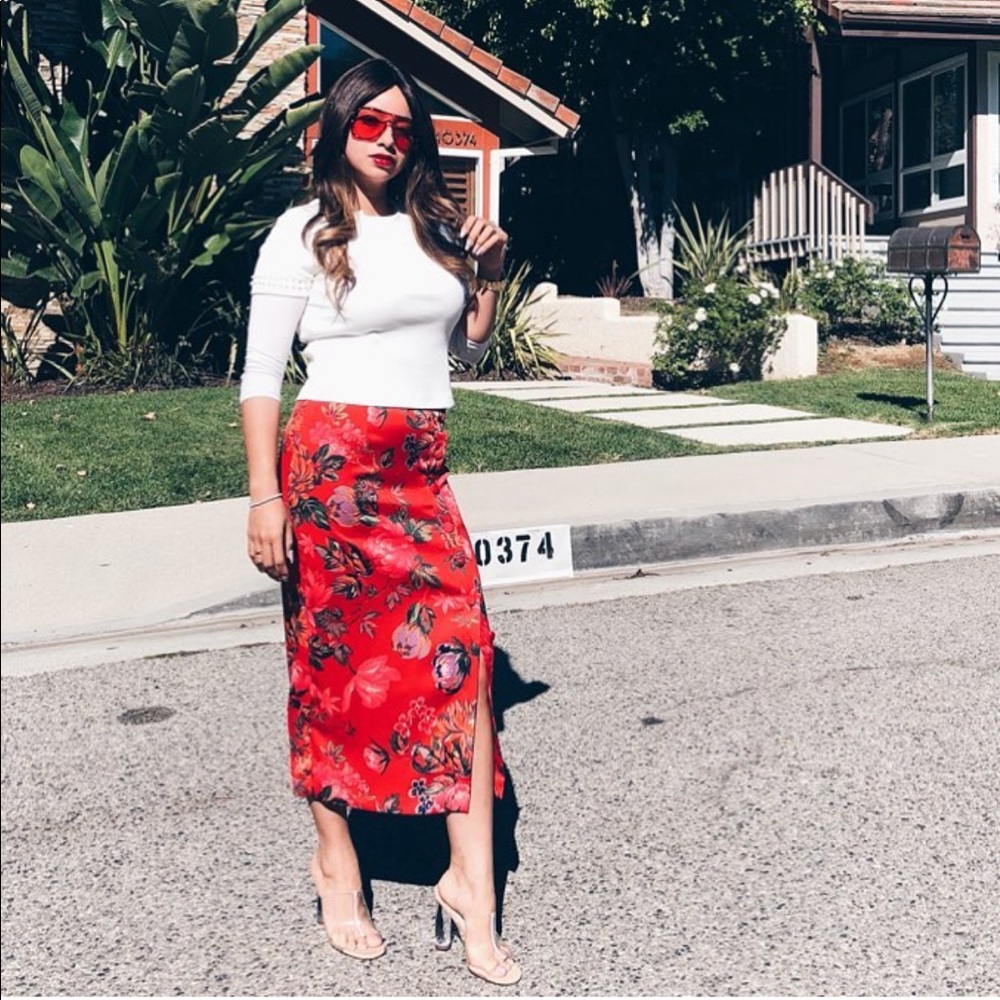 Gorgeous red skirt